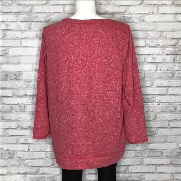 Style & Co pink long sleeve Joyful tee, NWT 2X - Picture 3 of 8